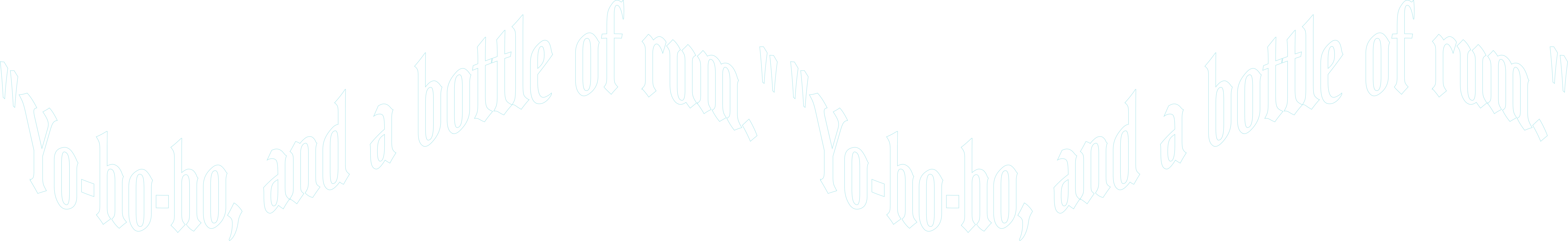 Yo-ho-ho, and a bottle of rum!